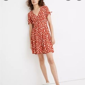 NWT madewell “Happy Hibiscus” button up dress